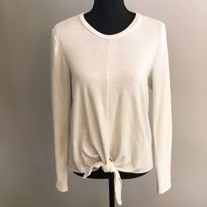 Long-sleeve white top